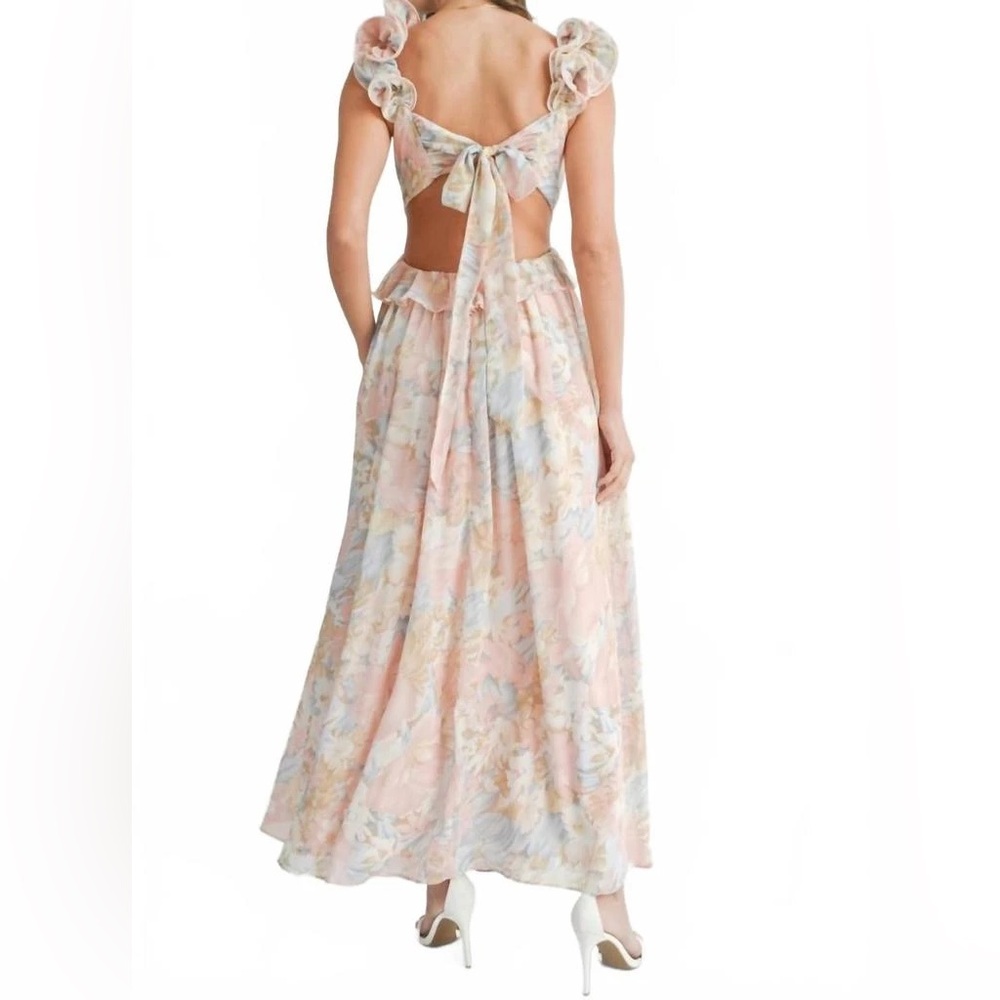 MARBLE | Carrie Ruffled Floral Dress | Size Small - Picture 2 of 7